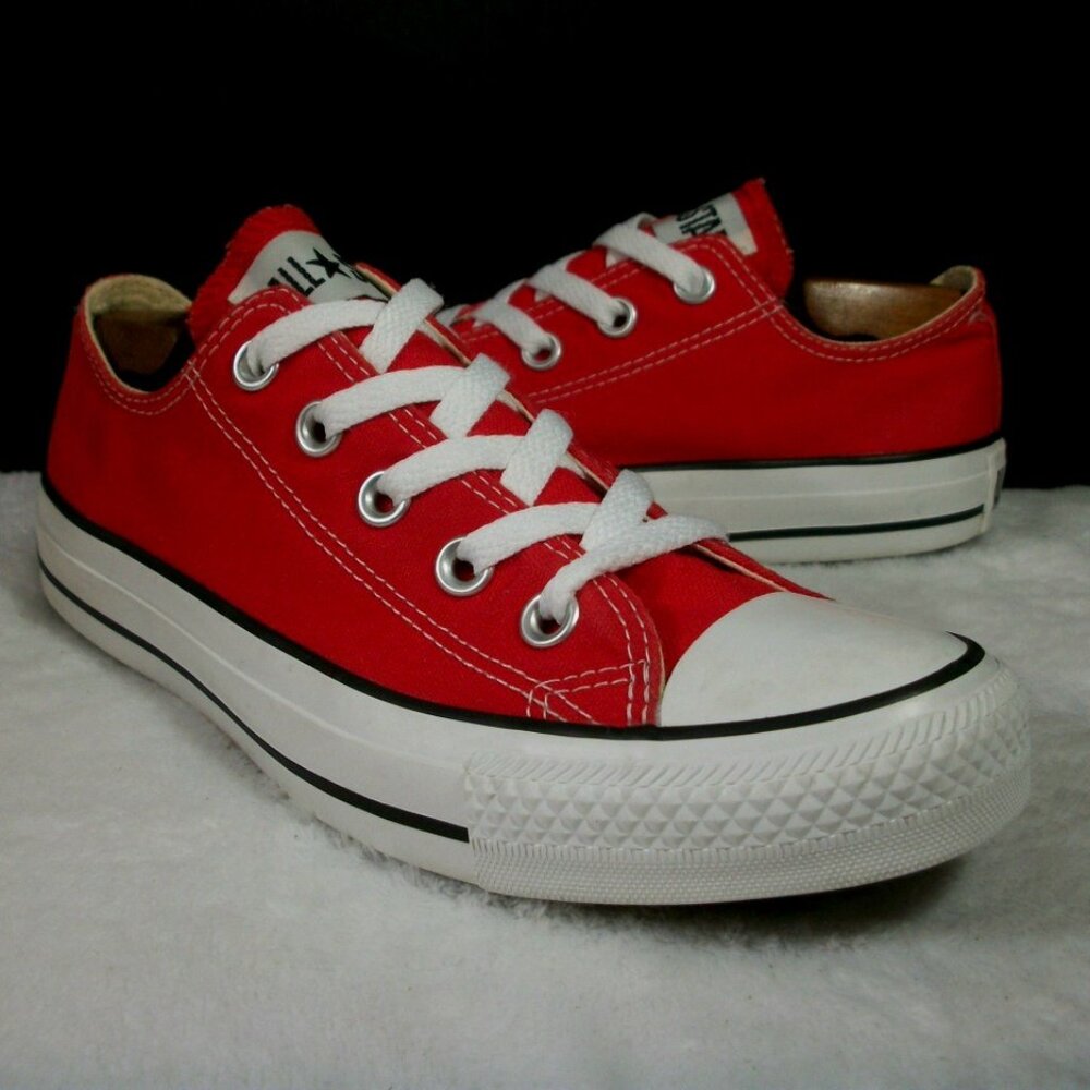 CONVERSE CTAS CORE RED CANVAS LOW SNEAKERS M4 W6 M9696 UNISEX FREE SHIP